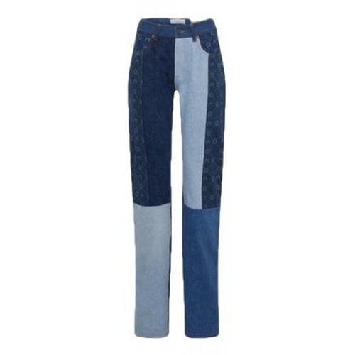 Pre-owned Marine Serre Jeans In Blue