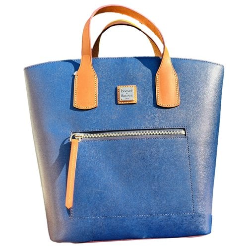 Pre-owned Dooney & Bourke Leather Handbag In Blue