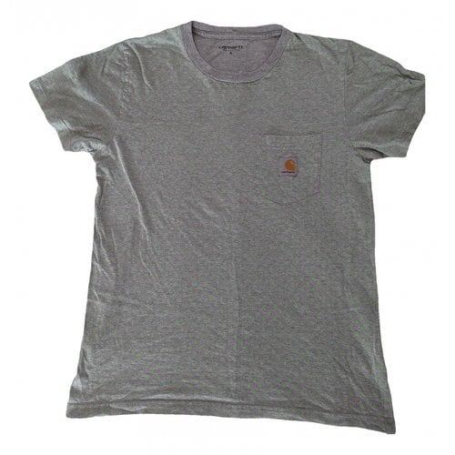 Pre-owned Carhartt T-shirt In Grey