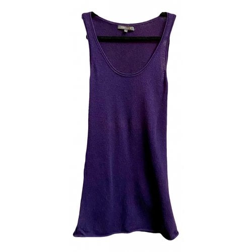 Pre-owned Not Shy Cashmere Vest In Purple
