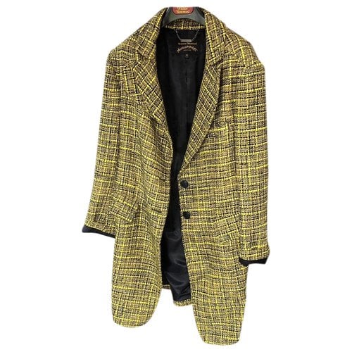 Pre-owned Vivienne Westwood Anglomania Wool Peacoat In Yellow