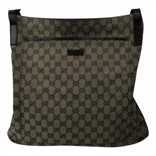 Pre-owned Gucci Joy Cloth Satchel In Brown