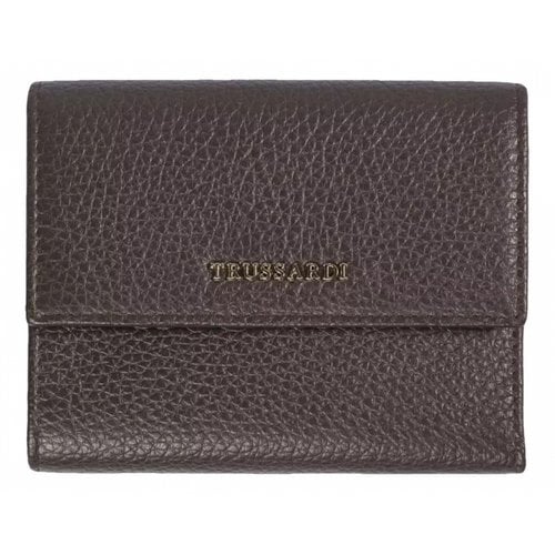 Pre-owned Trussardi Leather Wallet In Brown