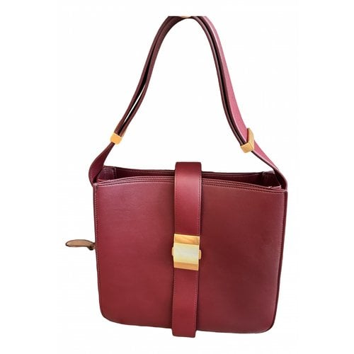 Pre-owned Bottega Veneta Marie Leather Handbag In Burgundy