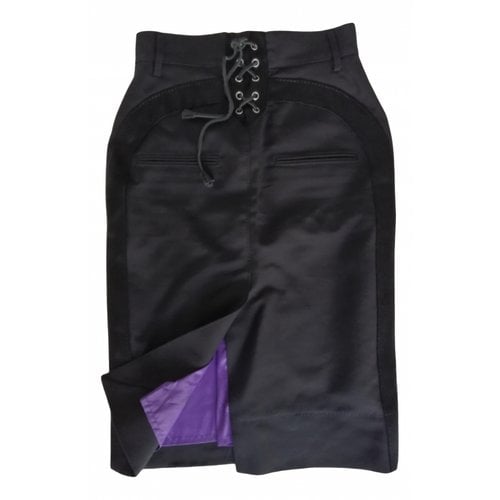 Pre-owned Dsquared2 Wool Mid-length Skirt In Black