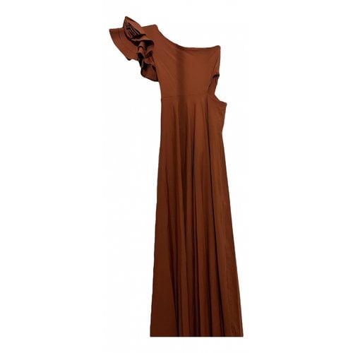 Pre-owned Maygel Coronel Maxi Dress In Red