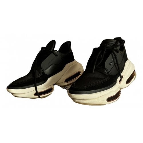 Pre-owned Balmain Esther Trainers In Black