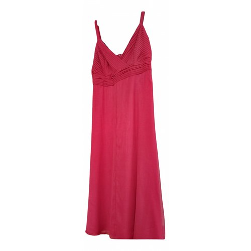 Pre-owned Marina Rinaldi Silk Mid-length Dress In Red