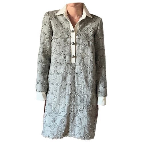 Pre-owned What Goes Around Comes Around Wool Mid-length Dress In Grey