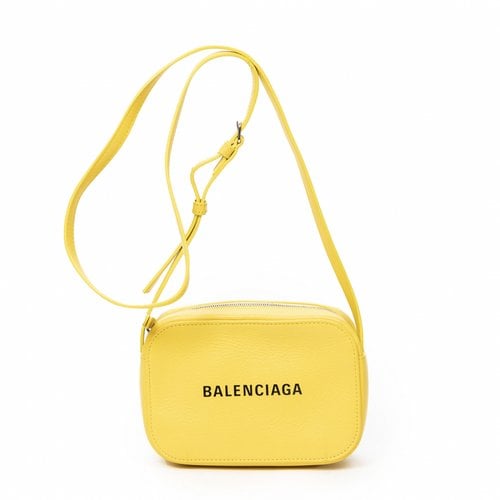 Pre-owned Balenciaga Leather Handbag In Yellow