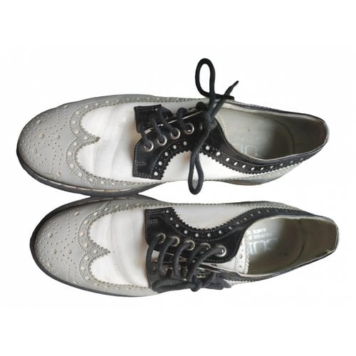 Pre-owned Cult Patent Leather Flats In Anthracite