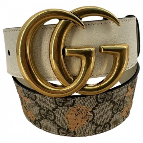 Pre-owned Gucci Gg Buckle Belt In Multicolour