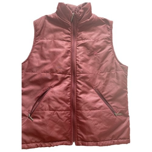 Pre-owned Burberry Cashmere Jacket In Burgundy