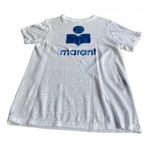 Pre-owned Isabel Marant Étoile Linen T-shirt In White