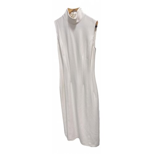 Pre-owned 12 Storeez Mid-length Dress In White