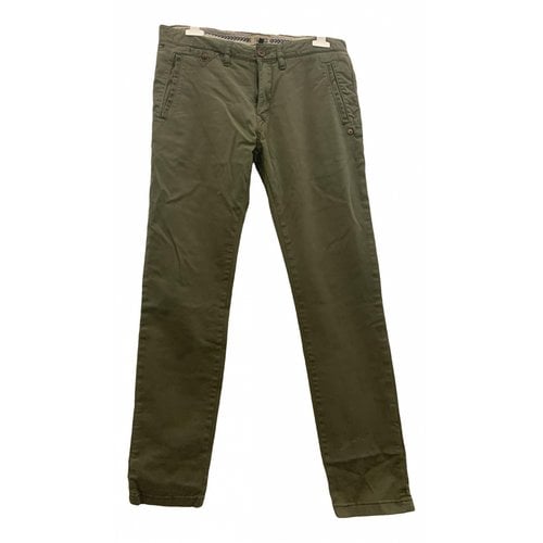 Pre-owned Tommy Hilfiger Trousers In Green