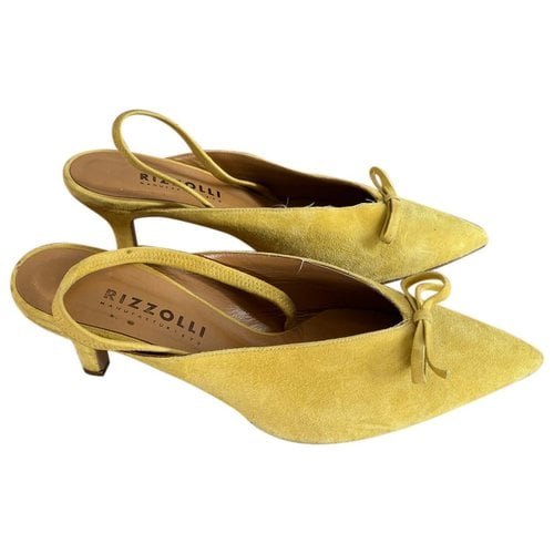 Pre-owned Rizzoli Heels In Yellow