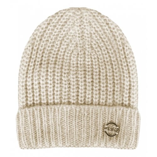 Pre-owned Pinko Wool Beanie In White