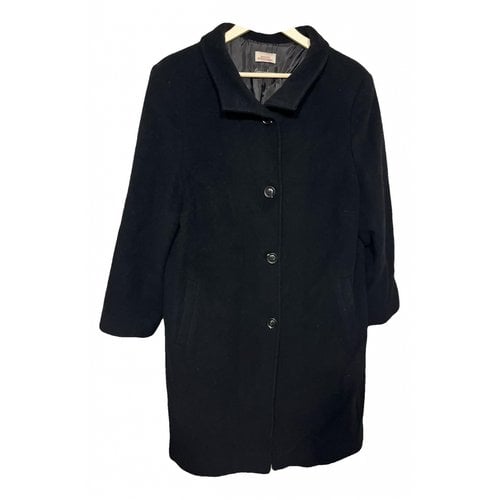Pre-owned Diane Von Furstenberg Cashmere Coat In Black