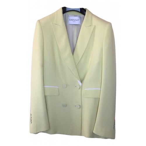 Pre-owned Vionnet Blazer In Yellow