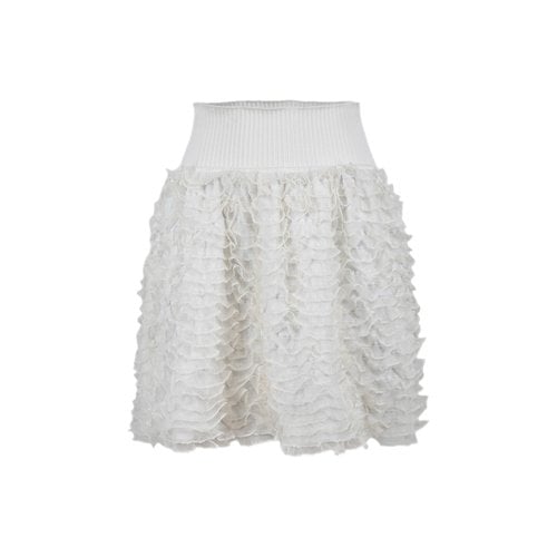 Pre-owned Alaïa Skirt In White