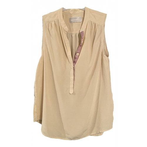 Pre-owned Zadig & Voltaire Silk Blouse In Beige