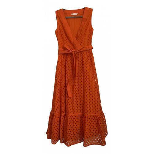 Pre-owned Tory Burch Mid-length Dress In Orange