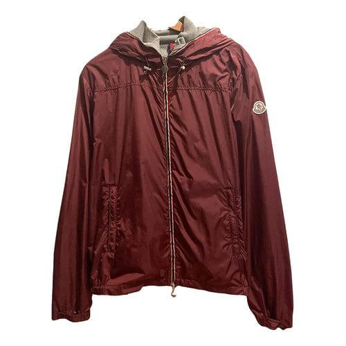 Pre-owned Moncler Classic Jacket In Burgundy