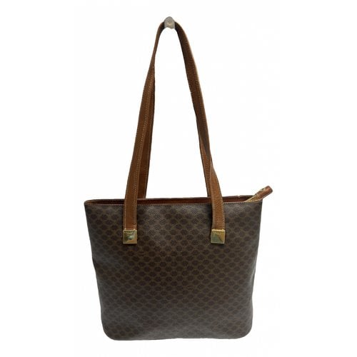 Pre-owned Celine Leather Tote In Brown