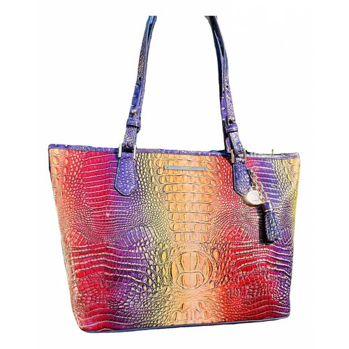 Pre-owned Brahmin Leather Tote In Multicolour