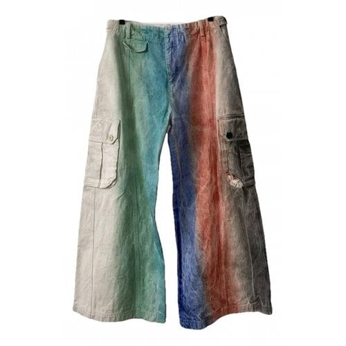 Pre-owned Charles Jeffrey Loverboy Trousers In Multicolour