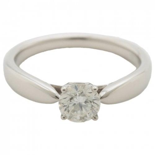 Pre-owned Tiffany & Co Return To Tiffany Platinum Ring In White