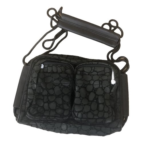 Pre-owned Alexander Wang Brenda Leather Crossbody Bag In Black