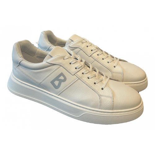 Pre-owned Bogner Leather Low Trainers In White