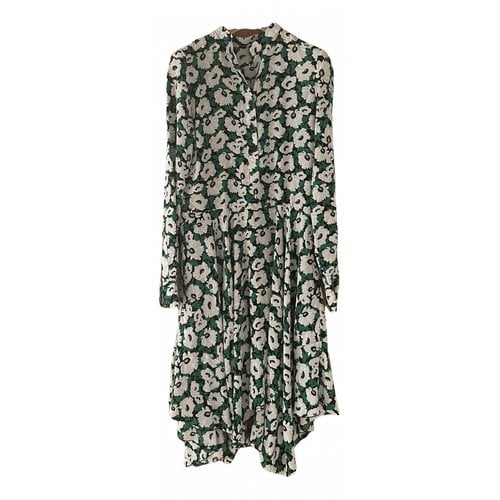 Pre-owned Stella Mccartney Silk Mid-length Dress In Green