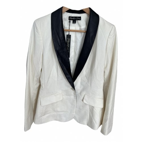 Pre-owned Elizabeth And James Jacket In White