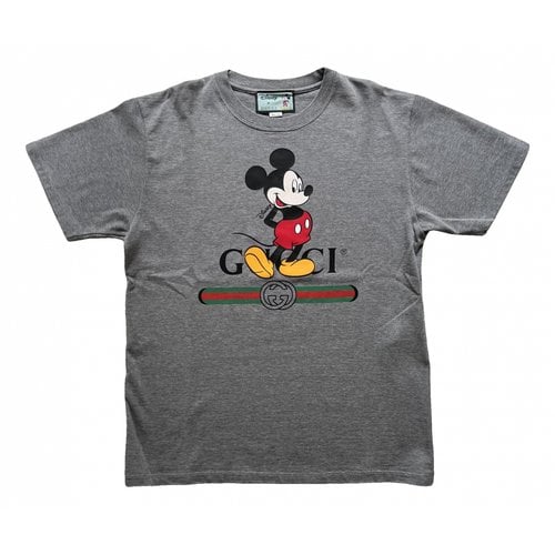 Pre-owned Disney X Gucci T-shirt In Grey