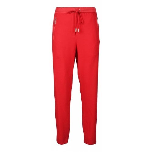Pre-owned Costume National Trousers In Red
