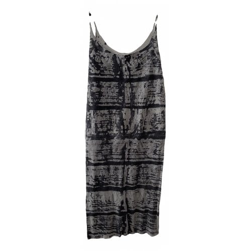 Pre-owned Raquel Allegra Mid-length Dress In Grey