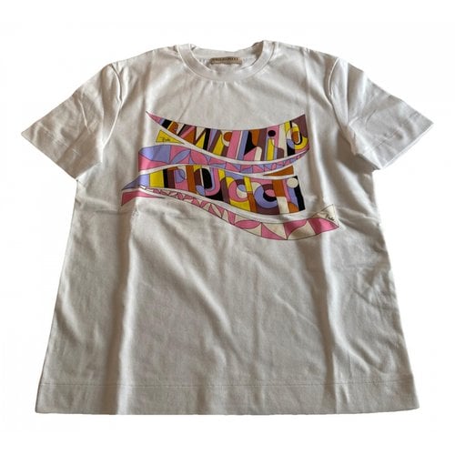 Pre-owned Emilio Pucci T-shirt In White