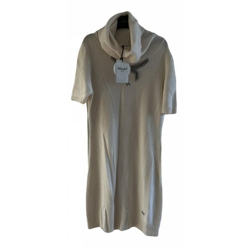 Pre-owned Blumarine Wool Mid-length Dress In White