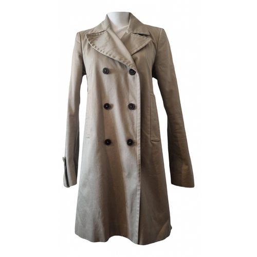 Pre-owned Dondup Trench Coat In Beige