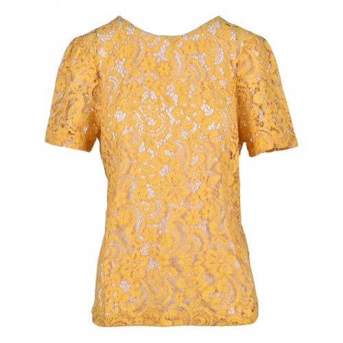 Pre-owned Semicouture Blouse In Yellow