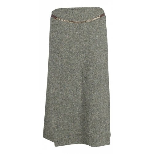 Pre-owned Victoria Beckham Silk Mid-length Skirt In Green