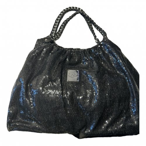 Pre-owned Blumarine Glitter Handbag In Black