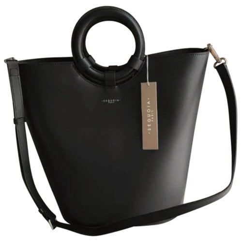 Pre-owned Sequoia Leather Handbag In Black
