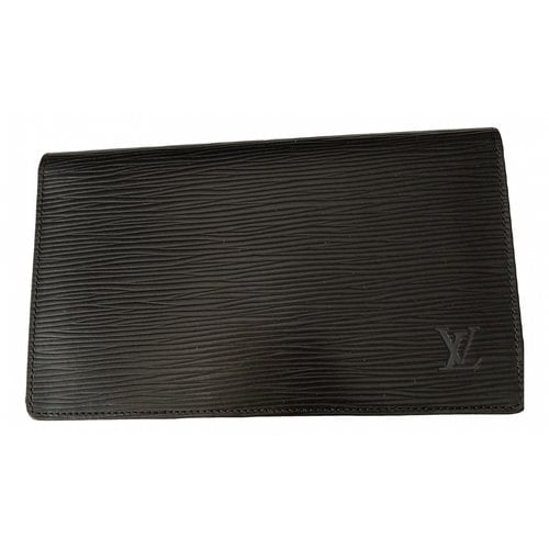 Pre-owned Louis Vuitton Exotic Leathers Wallet In Black