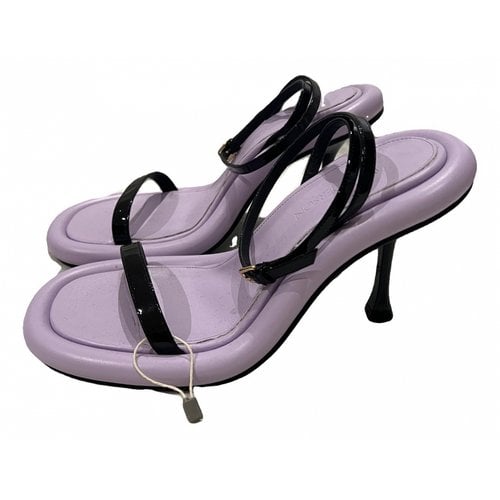 Pre-owned Jw Anderson Leather Sandal In Purple