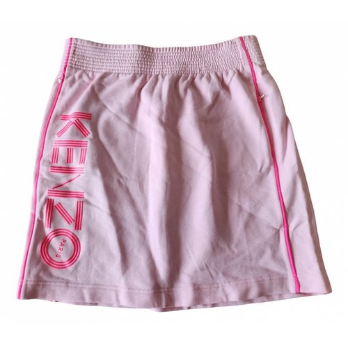 Pre-owned Kenzo Mini Skirt In Pink