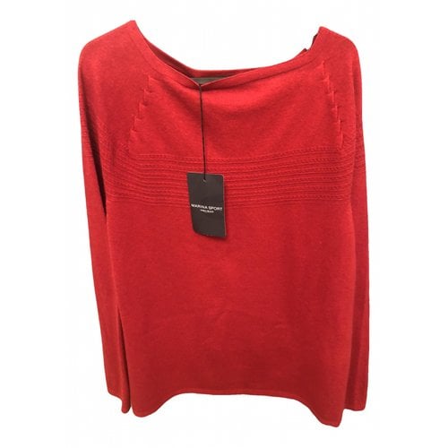 Pre-owned Marina Rinaldi Wool T-shirt In Red